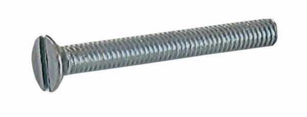 Slotted countersunk head bolt in zinc-plated steel ø 5 x L. 20 mm bag of 14 pieces