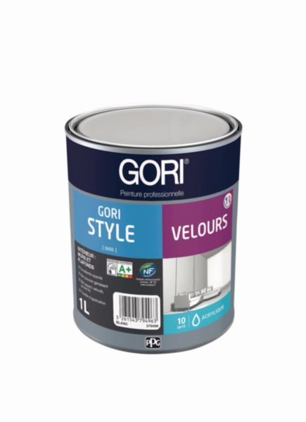 NF GORISTYLE Velvet Acrylic Paint Calibrated White 1 L