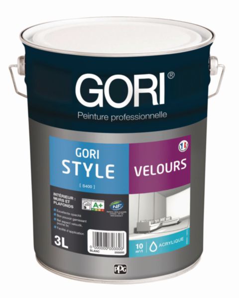 NF GORISTYLE Velvet Acrylic Paint Calibrated White 3L