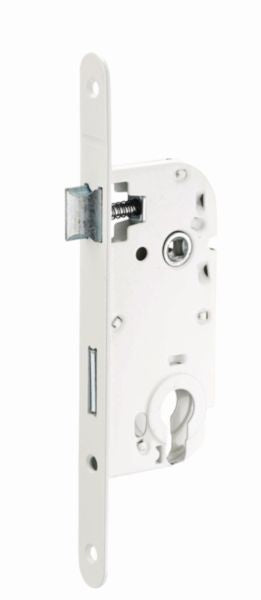 40 mm mortise lock + European cylinder strike plate