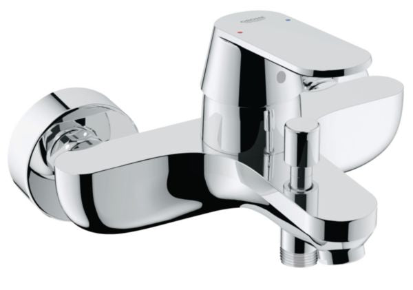 EUROSMART COSMOPOLITAN wall-mounted chrome bathtub mixer 