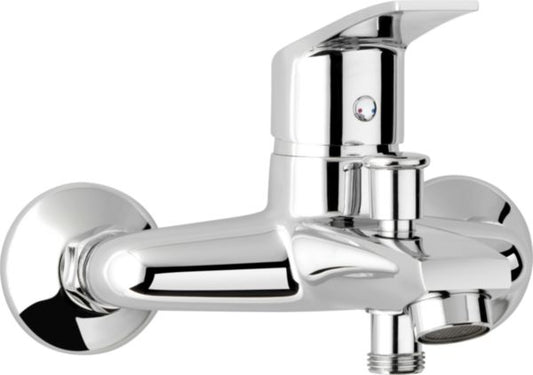 MEZZO 3 wall-mounted chrome bathtub mixer