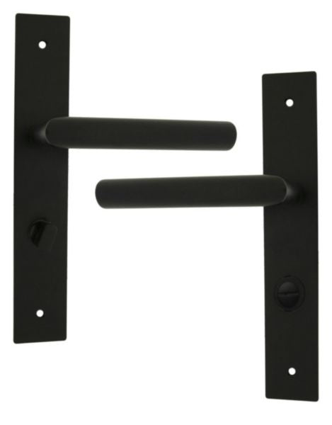 Set on BRUNELLA plate, 195 mm center distance, matt black with locking