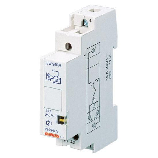 Télérupteur 1P NO 16 A 230 V type CA 1 module