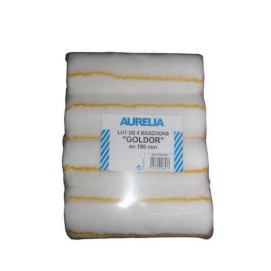 Set of 4 AURELIA solvent phase sleeves in woven polyester L. 180 x ø 48 mm fiber L. 12 mm