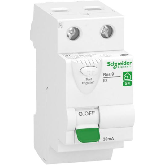 Interrupteur différentiel RESI9 XE embrochable 30mA 40A type A