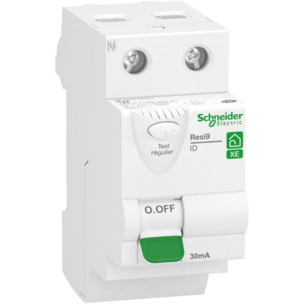 Interrupteur différentiel RESI9 XE embrochable 30mA 40A type AC