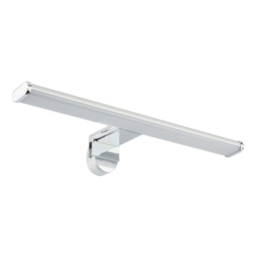 Bathroom LED mirror strip, aluminum finish, IP44 4000K with 3 fixing systems