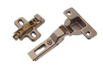 Nickel-plated steel clip-on hinge 110° offset 9 mm ø 35 mm - 2 pieces