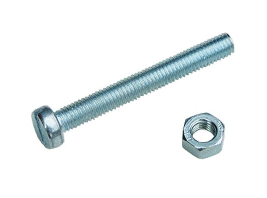 Slotted countersunk head metal screws in zinc-plated steel ø 6 x L. 80 mm bag of 4 pieces