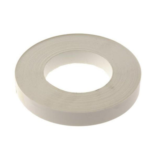 White self-adhesive melamine edge L. 25 m x W. 19 mm