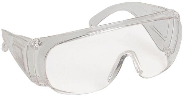 Clear polycarbonate overglasses with front protection bar