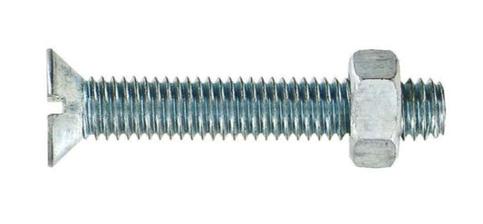 Slotted countersunk head bolt in zinc-plated steel ø 5 x L. 40 mm bag of 13 pieces