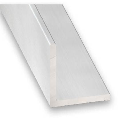 Colorless anodized aluminum angle h. 10 x l. 10 x th. 1 mm