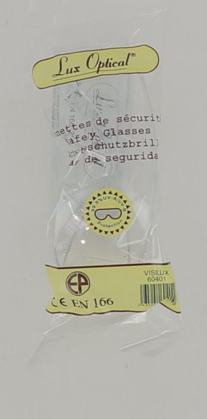 Surlunettes incolore en polycarbonate avec barre de protection frontale