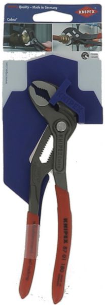 Pince multiprise KNIPEX COBRA® grise atramentisée 180 mm