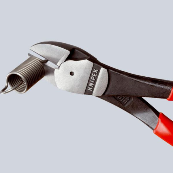 Pince coupante KNIPEX à forte démultiplication noire atramentisée 180 mm