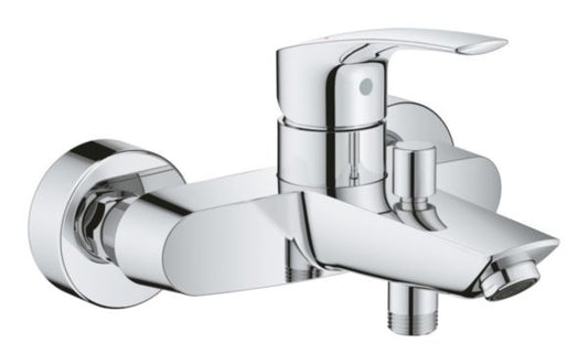 EUROSMART PRO wall-mounted chrome bathtub mixer