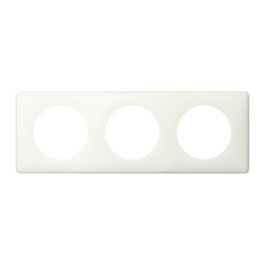 CELIANE triple white finish plate 3 positions center distance 71 mm