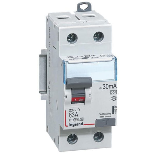 Interrupteur différentiel DX3 30mA 63A type A