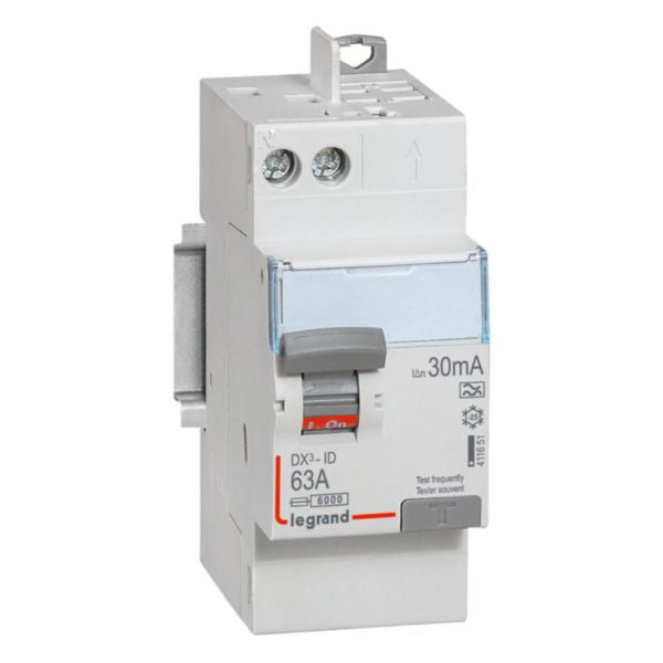 DX3 auto differential switch by vertical comb 30mA 63A type A