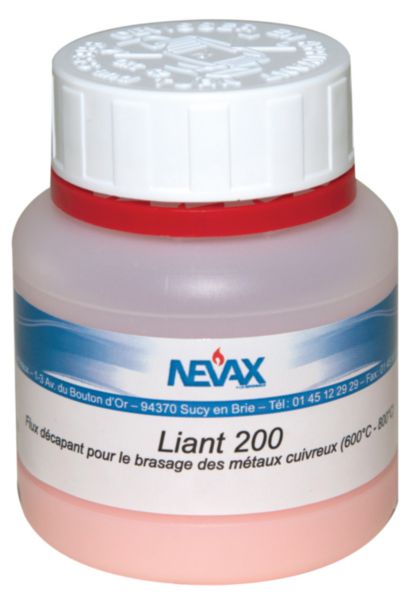 Décapant pâte cuivre et laiton LIANT 200 pour brasure cupro-phosphore