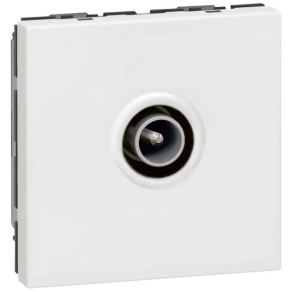 MOSAIC®2 TV socket in smooth white PVC