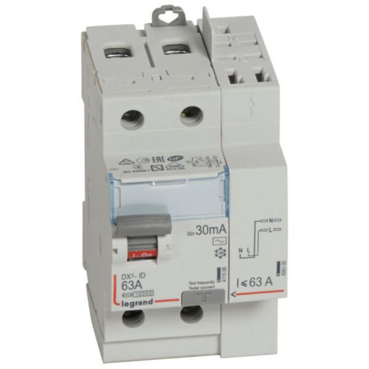 Interrupteur différentiel DX3 auto 30mA 63A type AC