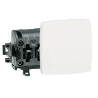 Modular surface-mounted two-way switch, white, t. 250 V, depth 29 mm, A 10