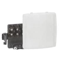 Surface mounted modular device, white plastic junction box