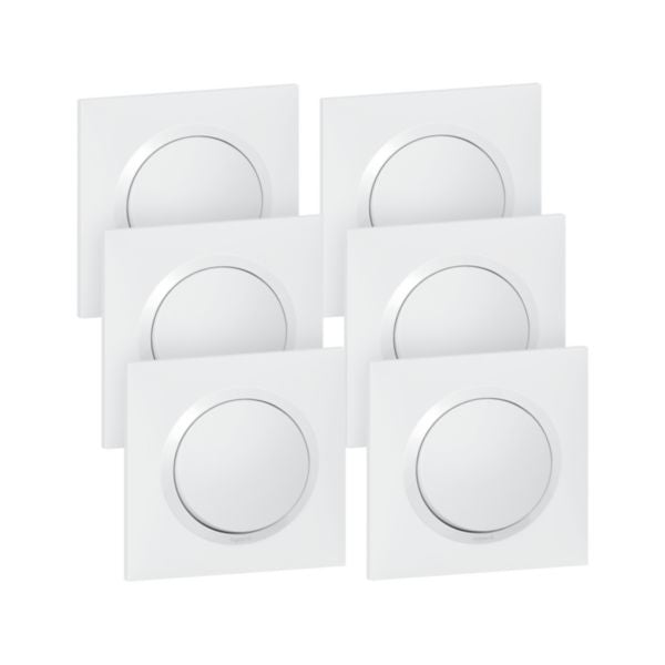 Dooxie two-way white complete set of 6 switches