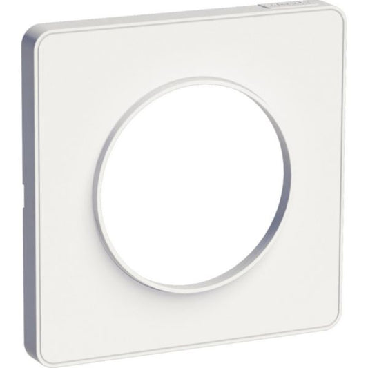 NF ODACE TOUCH white plate 1 horizontal or vertical post l. 85 x depth 10 mm