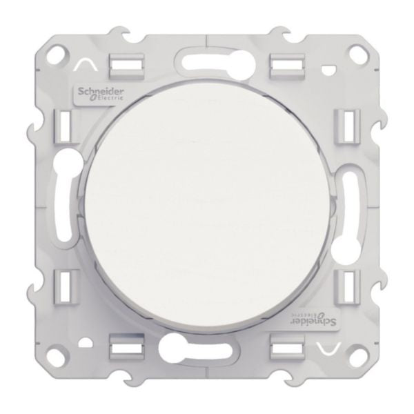 ODACE white 10 AX two-way switch depth 33.6 mm screw-on