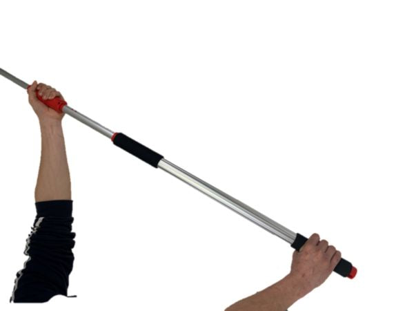 Telescopic Stop&amp;Roll pole 110 to 210 cm