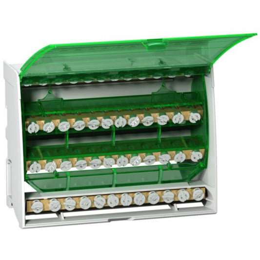 MODULAR STAGE TERMINAL BLOCK 125 A 4 X 10 HOLES 5X10 + 4X16 + 1X35