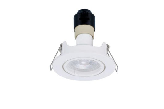 Set of 3 SYLSPOT WHITE IP20 with GU10 345LM 3000K lamp