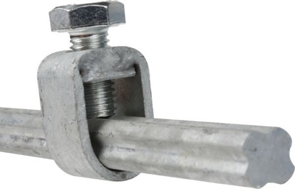 Dooitch - Galvanized steel cruciform earth rod 85µ - 1m