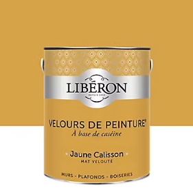 Peinture murs, plafonds et boiseries Velours de peinture jaune calisson Libéron 2,5L