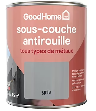 Sous-couche métaux GoodHome gris 0,75L