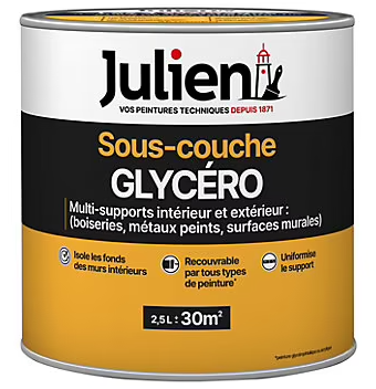 Sous couche glycéro intérieur extérieur Dulux Valentine blanc mat 2,5L