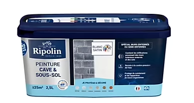 Peinture cave & sous-sol intérieur satin Ripolin 2,5L