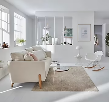 Peinture murs et plafonds GoodHome blanc satin 10L