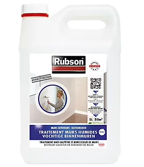 Traitement Murs Humides Rubson incolore bidon 5L