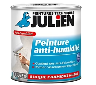 Revêtement étanche à base de résine pliolite pour caves et sous sols Julien satin blanc satiné 0,5L
