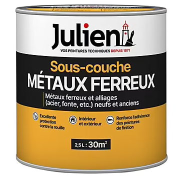 Sous couche glycéro métaux féreux Dulux Valentine blanc mat 2,5L