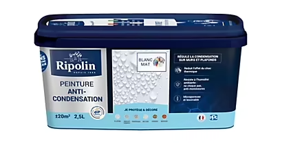 Peinture anti-condensation intérieur mat blanc Ripolin 2,5L