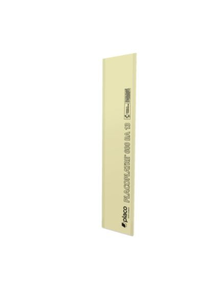 Plaque de plâtre standard NF PLACOPLATRE® BA13 L. 2.5 x l. 0.6 m R=0.04 m².K/W