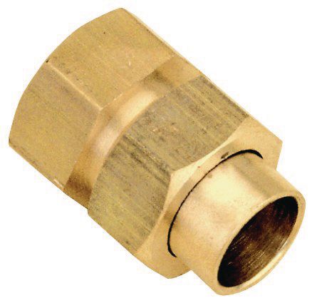 Brass fitting to be welded 3 pieces female Ø 22 mm 3/4 bag of 2 pieces