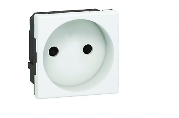 Mécanisme prise 2P simple 2 modules Legrand Mosaïc