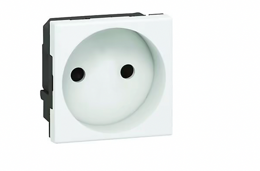 Mécanisme prise 2P simple 2 modules Legrand Mosaïc